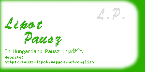 lipot pausz business card